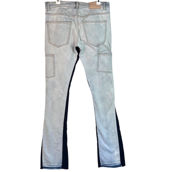 Valabasas Nebulla Stacked Jeans Dark/Light Size 30 - Picture 5 of 16